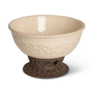 Acanthus 12" Serving Bowl with Pedestal